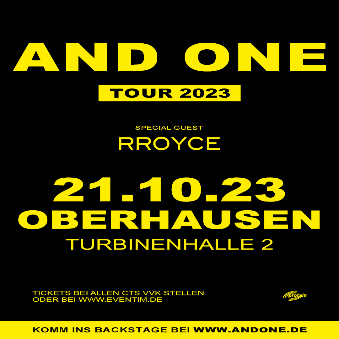 AND ONE - Tour 2023 (Oberhausen)